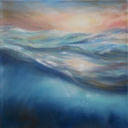 Painting for sale online - Dancing Sunbeams | Refractions series