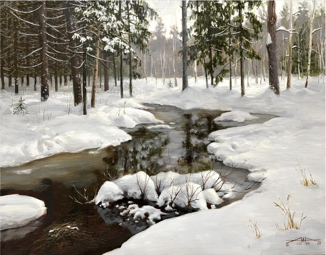 Painting for sale online - Spring is coming soon.