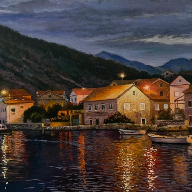 Painting for sale online - Mediterranean town
