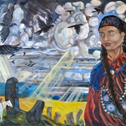 Painting for sale online - Young woman