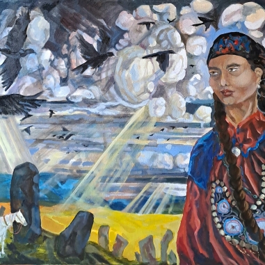 Painting for sale online - Young woman