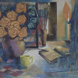 Painting for sale online - Evening in the workshop