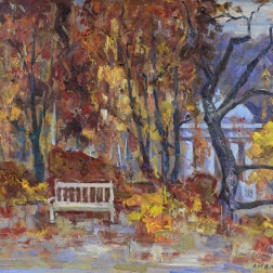Painting for sale online - Autumn in the park