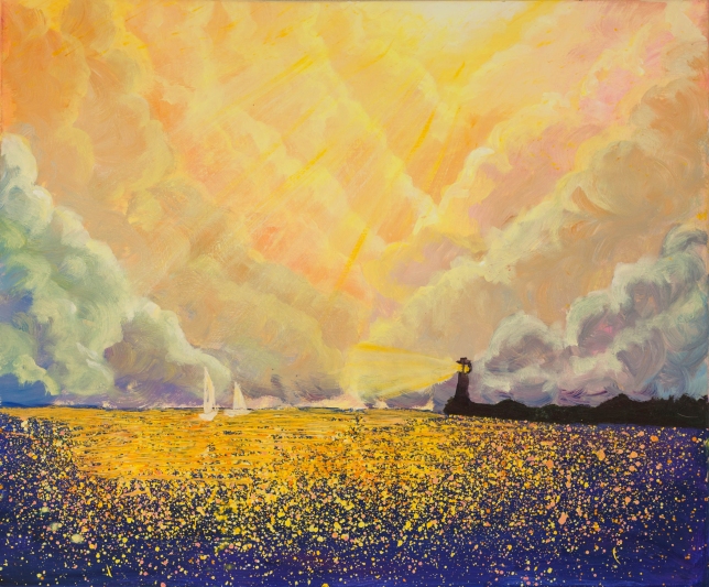 Painting for sale online - Sea Morning: Light of Hope