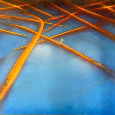 Painting for sale online - Torsion Geometry of the Present