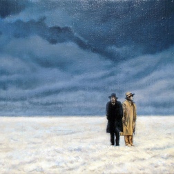 Painting for sale online - The Conversation in the Lower Tundra 