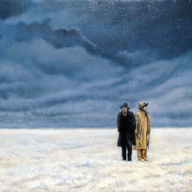 Painting for sale online - The Conversation in the Lower Tundra 