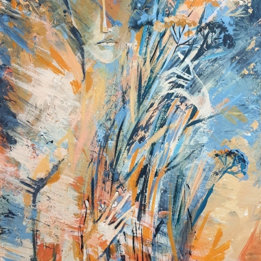 Painting for sale online - Nostalgia with a bouquet of faded summer