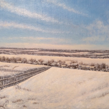 Painting for sale online - On the Outskirts of the Village 