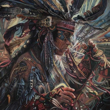 Painting for sale online - Spirit of the Tribe