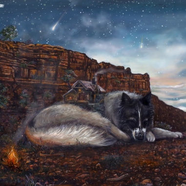 Painting for sale online - Evening in the Canyon