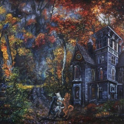 Painting for sale online - Dog Waltz