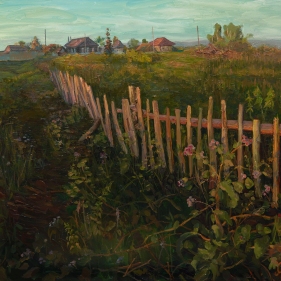 Painting for sale online - Bashkortostan. The vastness of the native land - Vegetable gardens