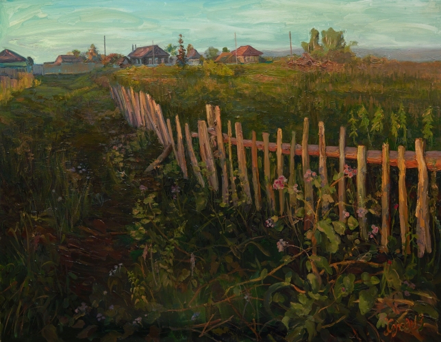 Painting for sale online - Bashkortostan. The vastness of the native land - Vegetable gardens