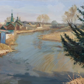 Painting for sale online - Spring in Diveevo