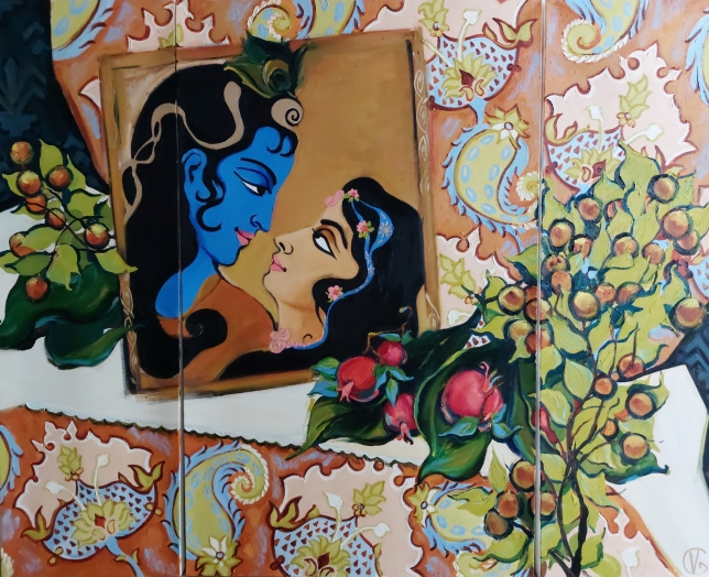 Painting for sale online - Radha and Krishna
