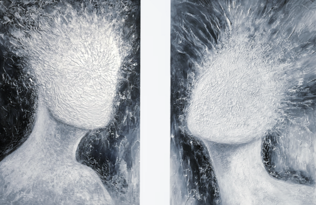 Painting for sale online - TОTAL RECALL. Diptych