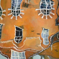 Painting for sale online - Reflection. London Painting
