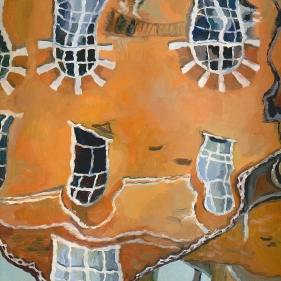 Painting for sale online - Reflection. London Painting