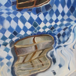 Painting for sale online - Reflection. Cobalt. Painting