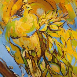 Painting for sale online - Surya (yantra) - the radiant god of the sun!