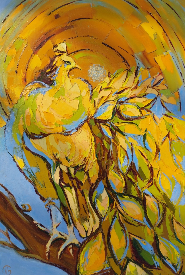 Painting for sale online - Surya (yantra) - the radiant god of the sun!