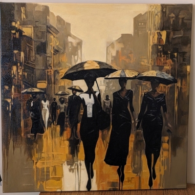Painting for sale online - Streets of Milan