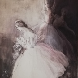 Painting for sale online - Giselle right part of the diptych