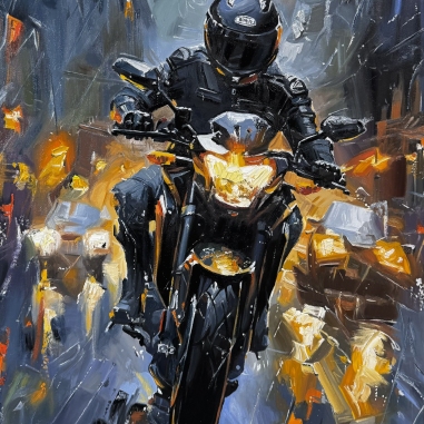 Painting for sale online - Headlights and Adrenaline