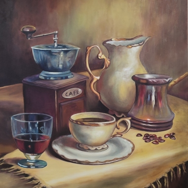 Painting for sale online - Coffee and peace