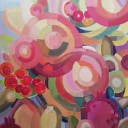 Painting for sale online - Rowan and pomegranate