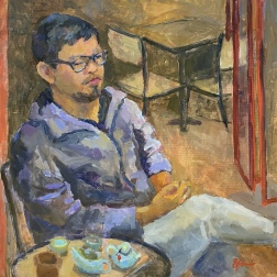 Painting for sale online - Mr. Hieu Tran - Tea House Owner