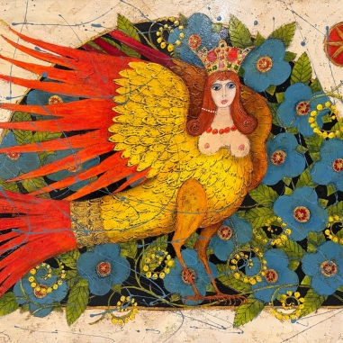 Painting for sale online - Golden Sirin