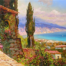 Painting for sale online - Средиземноморский пейзаж