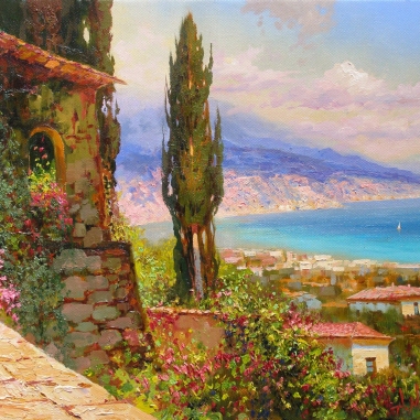 Painting for sale online - Mediterranean landscape