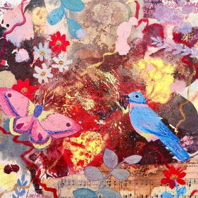 Painting for sale online - Bird of happiness
