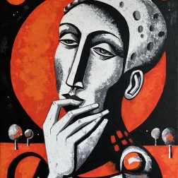 Painting for sale online - Moon 1