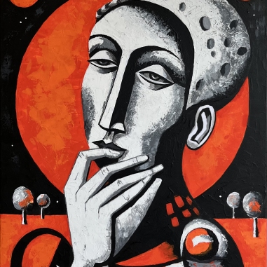 Painting for sale online - Moon 1