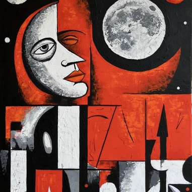 Painting for sale online - Moon 2
