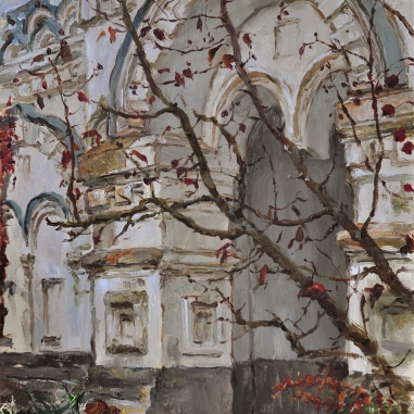 Painting for sale online - On an autumn day under the ancient walls