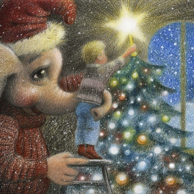 Painting for sale online - THE CHRISTMAS TREE - SHINE!