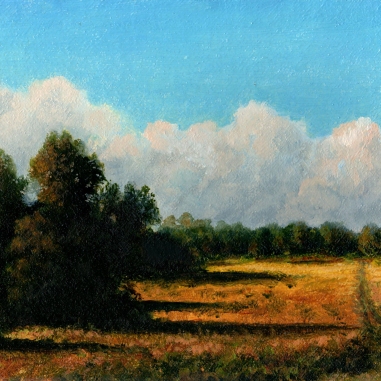 Painting for sale online - Among the Fields. The End of August 