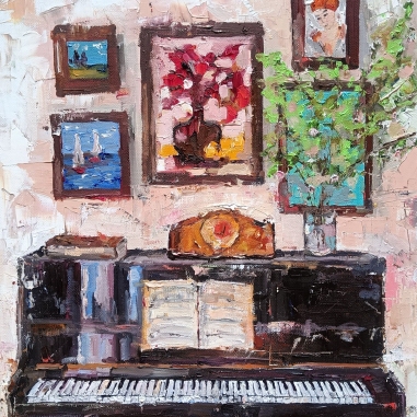 Painting for sale online - In the living room