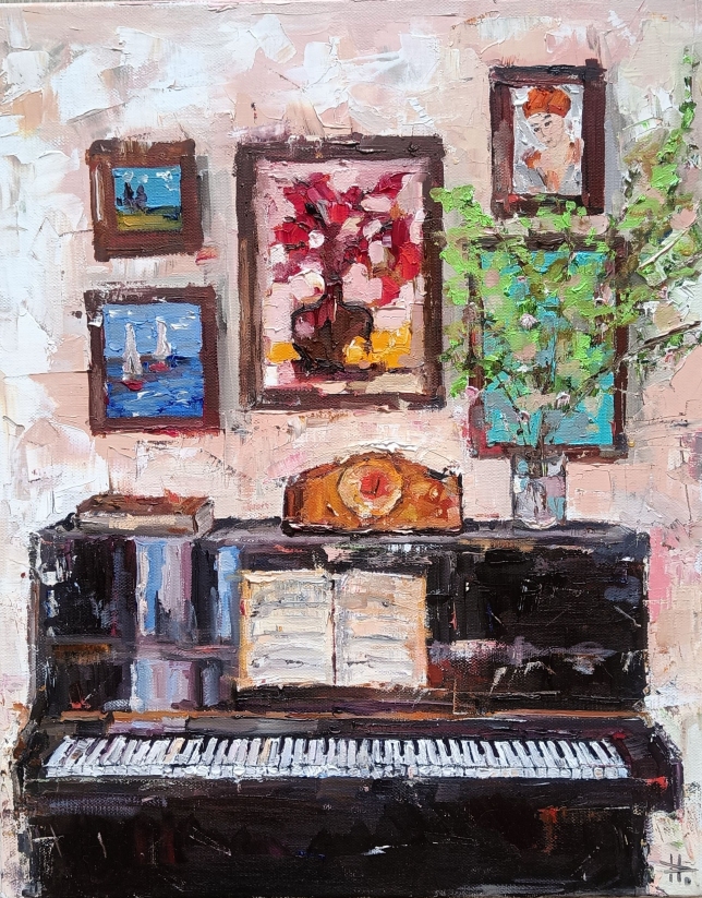 Painting for sale online - In the living room