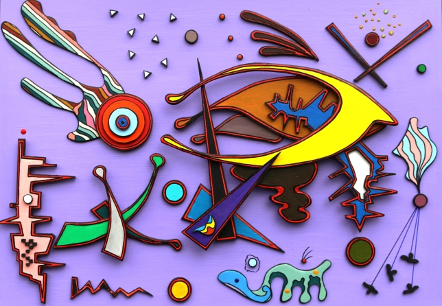 Painting for sale online - Composition 2 assemblage