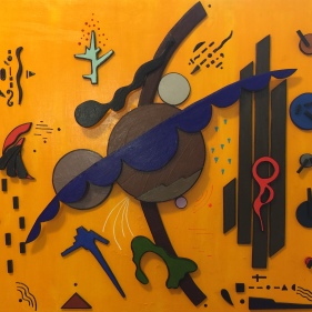 Painting for sale online - Composition on yellow