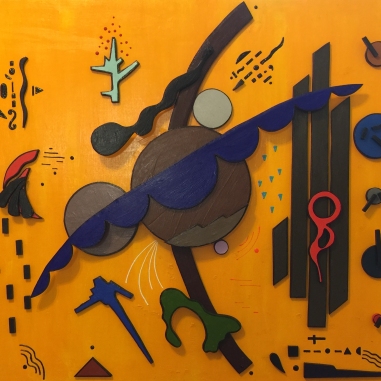 Painting for sale online - Composition on yellow