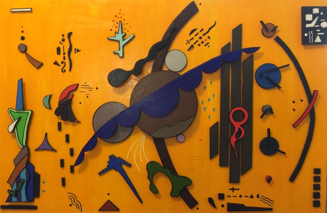 Painting for sale online - Composition on yellow