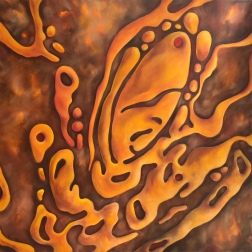 Painting for sale online - THE MUSIC OF WATER. BROWN