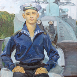 Painting for sale online - Sailor of the destroyer Bespokoiny. Baltiysk, 2012.